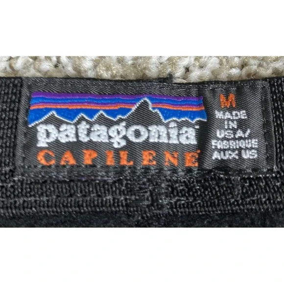Patagonia Capilene Black Fleece Pants Women's Medium Vintage Made in USA - Picture 8 of 11